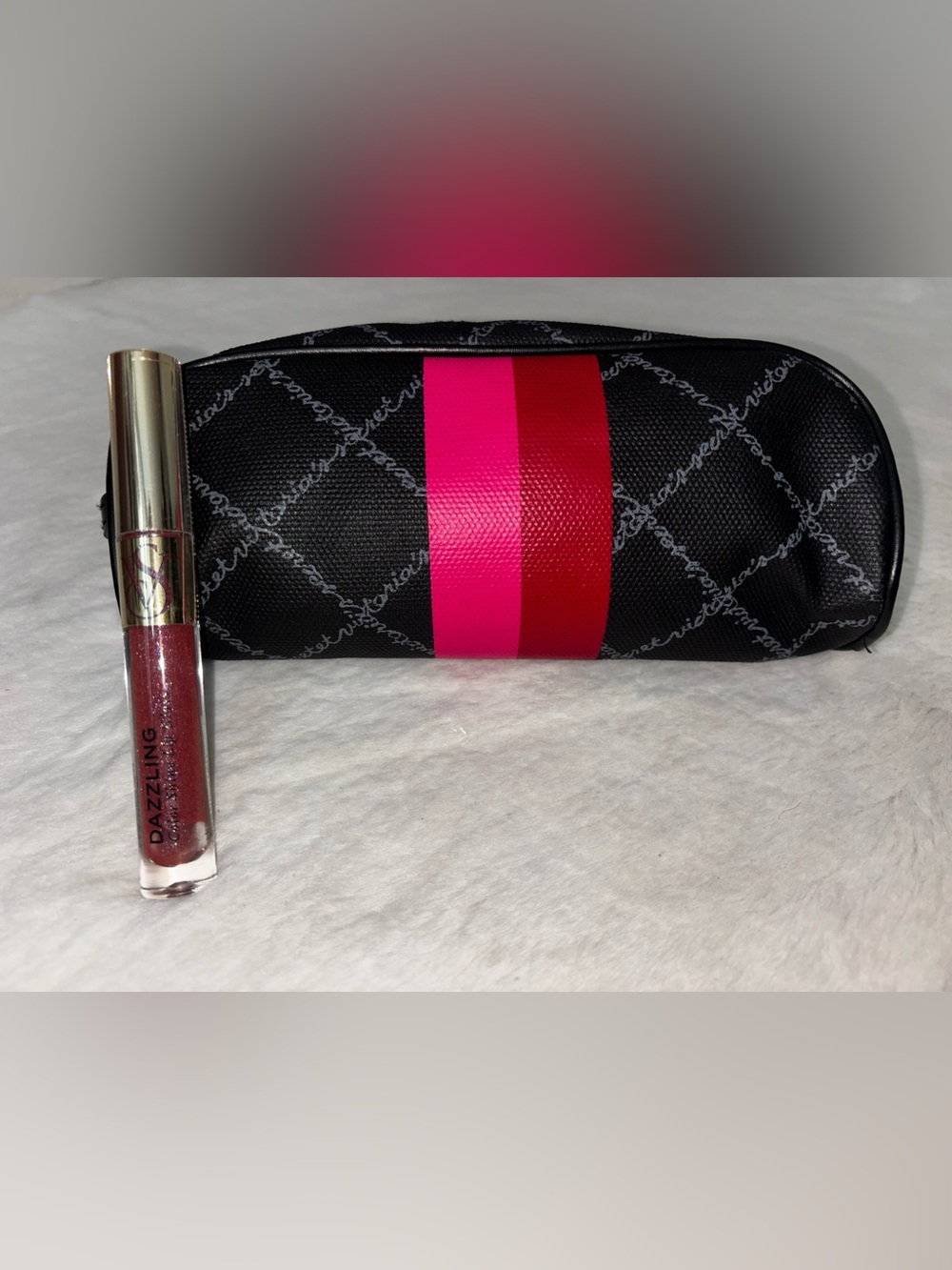 Victoria Secret Dazzling lip gloss + Cosmetic bag